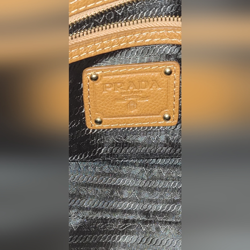 Prada brown cognac handbag - Picture 9 of 12